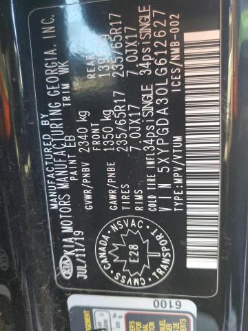 Photo 11 VIN: 5XYPGDA30LG612627 - KIA SORENTO L 