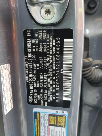 Photo 12 VIN: 5XYPGDA32LG644365 - KIA SORENTO 