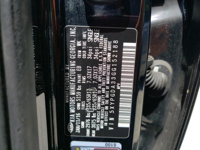 Photo 12 VIN: 5XYPGDA33GG152188 - KIA SORENTO 