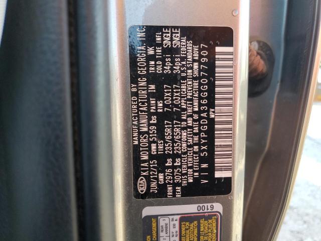 Photo 11 VIN: 5XYPGDA36GG077907 - KIA SORENTO 