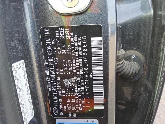 Photo 12 VIN: 5XYPGDA36LG658608 - KIA SORENTO L 