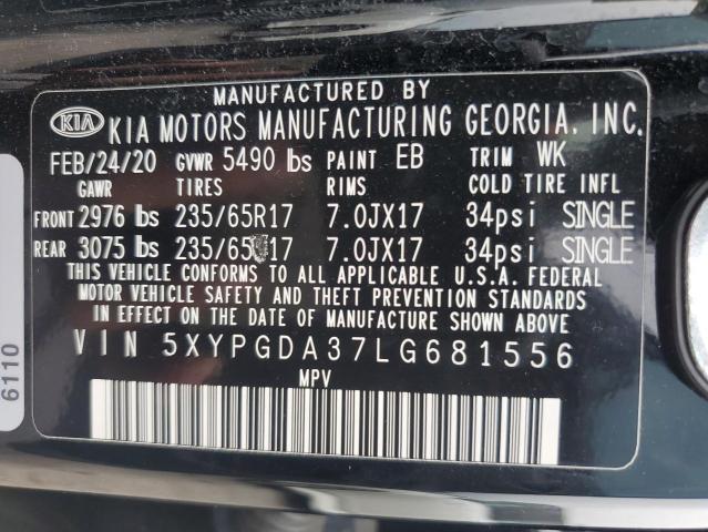 Photo 12 VIN: 5XYPGDA37LG681556 - KIA SORENTO 