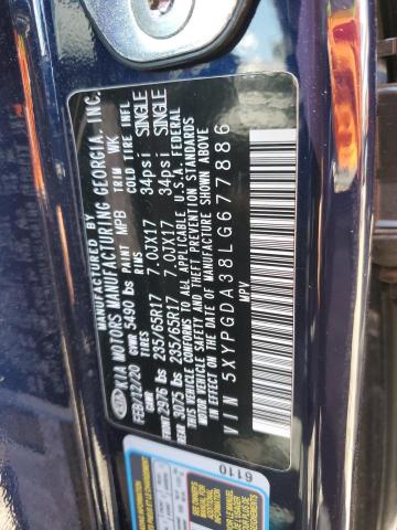 Photo 12 VIN: 5XYPGDA38LG677886 - KIA SORENTO L 