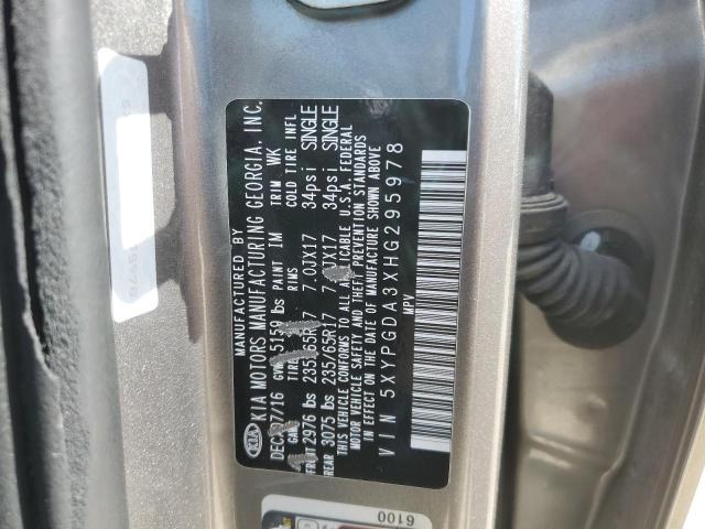 Photo 11 VIN: 5XYPGDA3XHG295978 - KIA SORENTO 