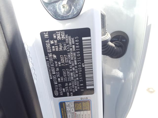 Photo 9 VIN: 5XYPGDA51LG618485 - KIA SORENTO S 