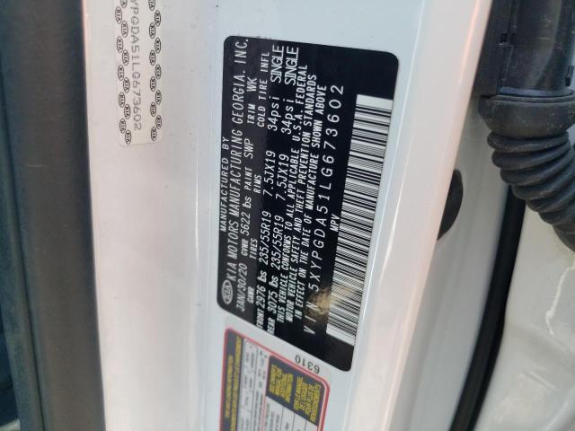 Photo 11 VIN: 5XYPGDA51LG673602 - KIA SORENTO S 