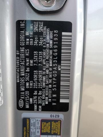 Photo 12 VIN: 5XYPGDA53LG691938 - KIA SORENTO 