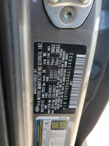 Photo 12 VIN: 5XYPGDA54GG134932 - KIA SORENTO LX 