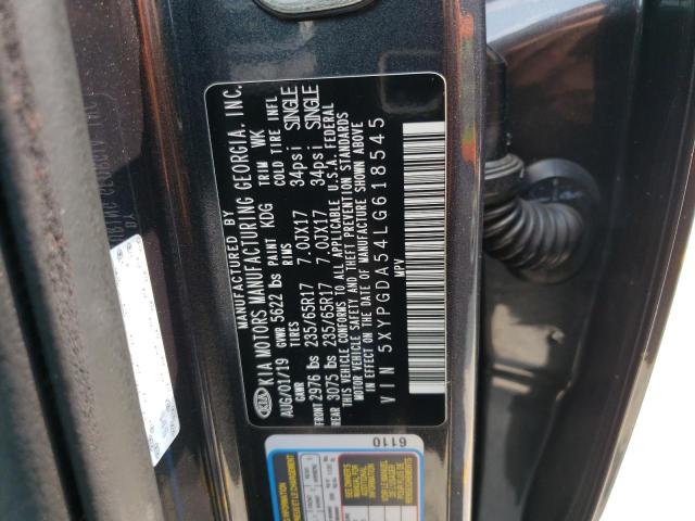 Photo 12 VIN: 5XYPGDA54LG618545 - KIA SORENTO S 