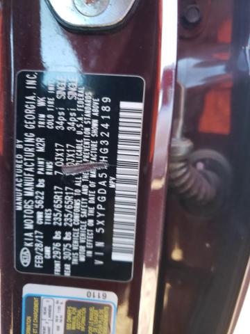 Photo 12 VIN: 5XYPGDA57HG324189 - KIA SORENTO 