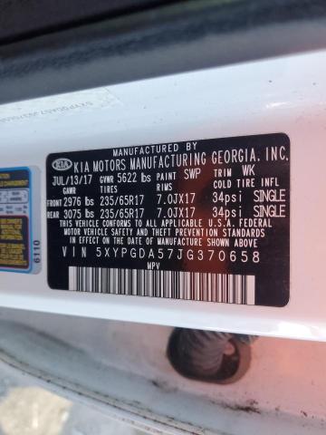 Photo 13 VIN: 5XYPGDA57JG370658 - KIA SORENTO LX 