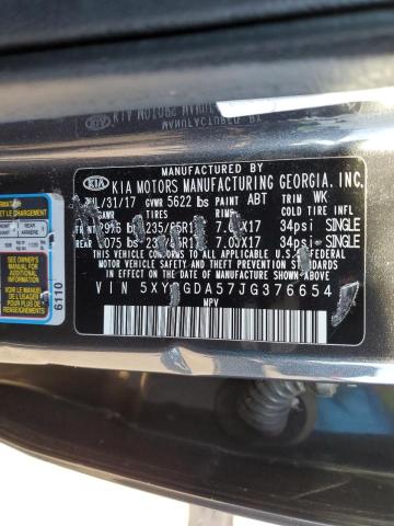 Photo 12 VIN: 5XYPGDA57JG376654 - KIA SORENTO 