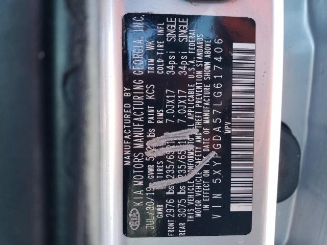 Photo 12 VIN: 5XYPGDA57LG617406 - KIA SORENTO 