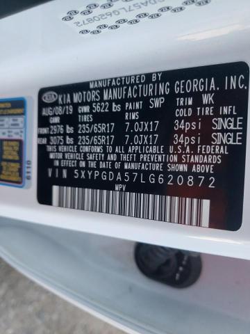 Photo 12 VIN: 5XYPGDA57LG620872 - KIA SORENTO 