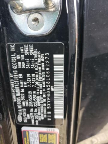 Photo 12 VIN: 5XYPGDA58LG662273 - KIA SORENTO 