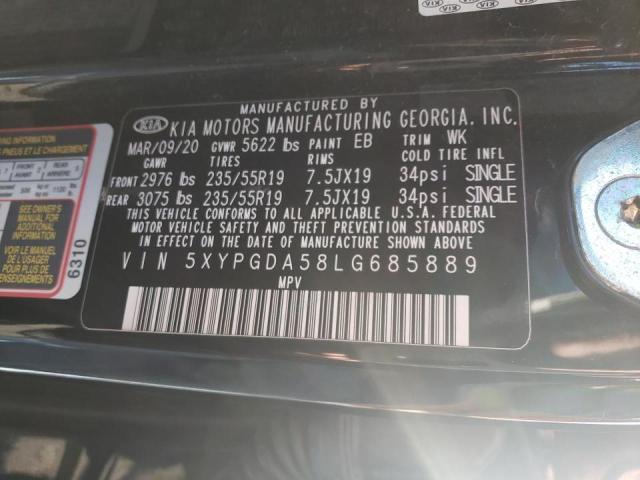 Photo 9 VIN: 5XYPGDA58LG685889 - KIA SORENTO S 