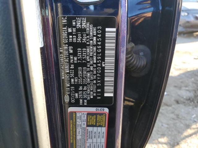 Photo 12 VIN: 5XYPGDA59LG645403 - KIA SORENTO S 