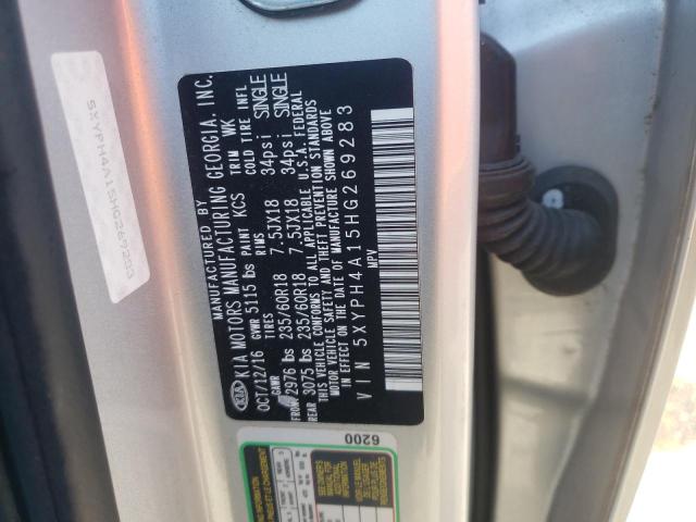 Photo 12 VIN: 5XYPH4A15HG269283 - KIA SORENTO EX 