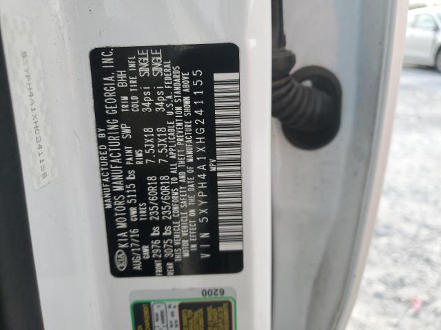 Photo 12 VIN: 5XYPH4A1XHG241155 - KIA SORENTO 