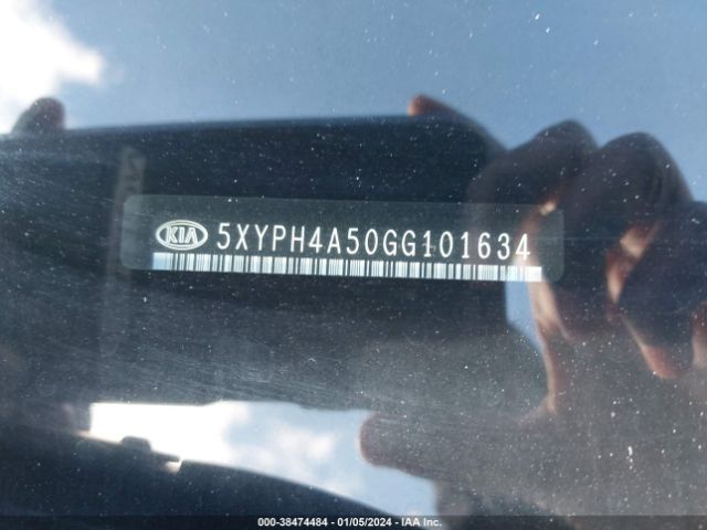 Photo 8 VIN: 5XYPH4A50GG101634 - KIA SORENTO 