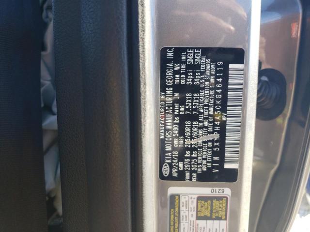 Photo 12 VIN: 5XYPH4A50KG464119 - KIA SORENTO 