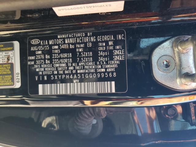 Photo 11 VIN: 5XYPH4A51GG099568 - KIA SORENTO EX 