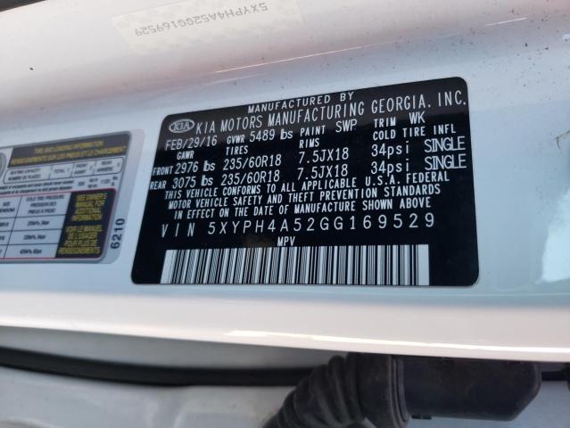 Photo 12 VIN: 5XYPH4A52GG169529 - KIA SORENTO EX 