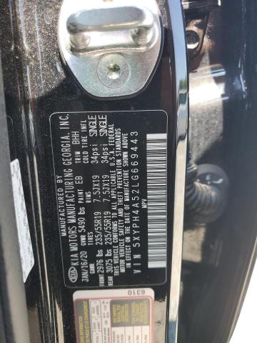 Photo 11 VIN: 5XYPH4A52LG669443 - KIA SORENTO EX 