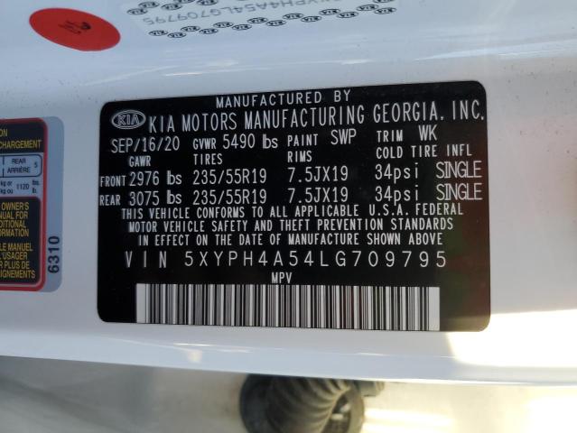 Photo 11 VIN: 5XYPH4A54LG709795 - KIA SORENTO 