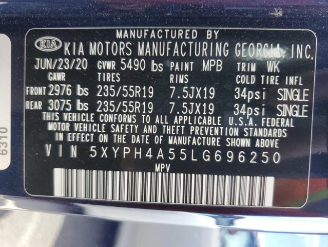 Photo 11 VIN: 5XYPH4A55LG696250 - KIA SORENTO 