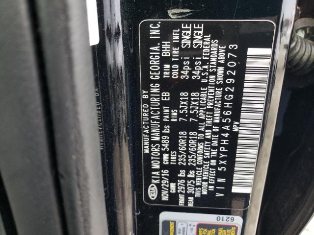 Photo 12 VIN: 5XYPH4A56HG292073 - KIA SORENTO EX 