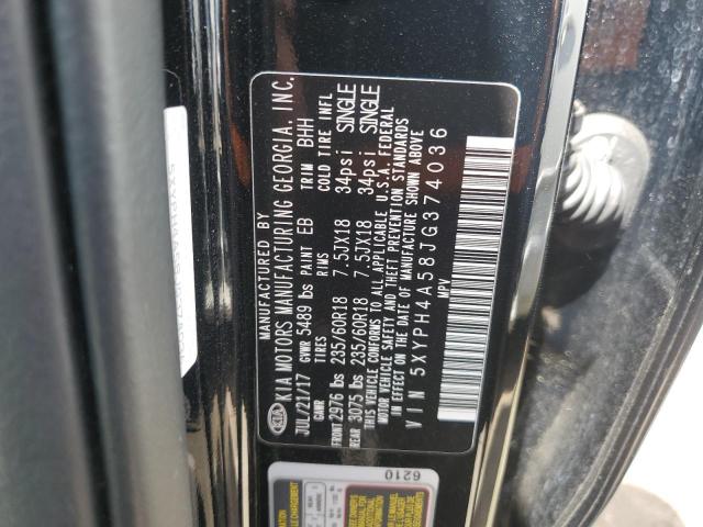 Photo 13 VIN: 5XYPH4A58JG374036 - KIA SORENTO EX 