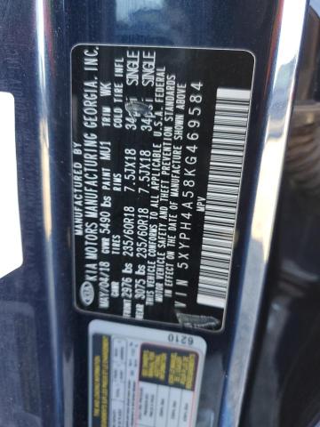 Photo 13 VIN: 5XYPH4A58KG469584 - KIA SORENTO EX 