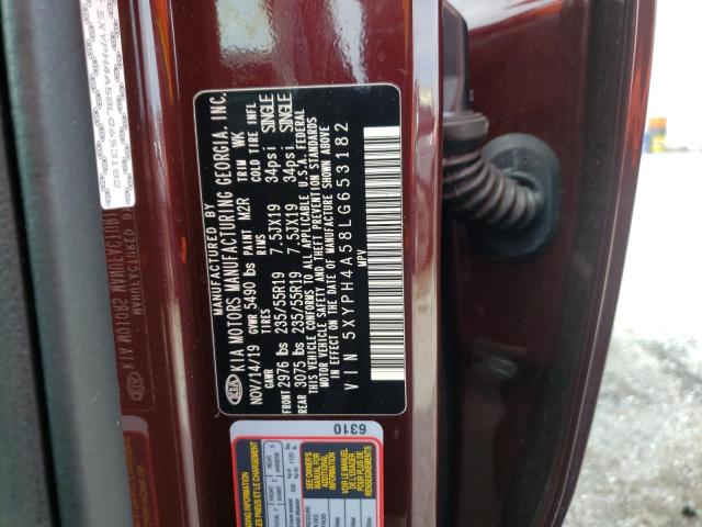 Photo 9 VIN: 5XYPH4A58LG653182 - KIA SORENTO EX 