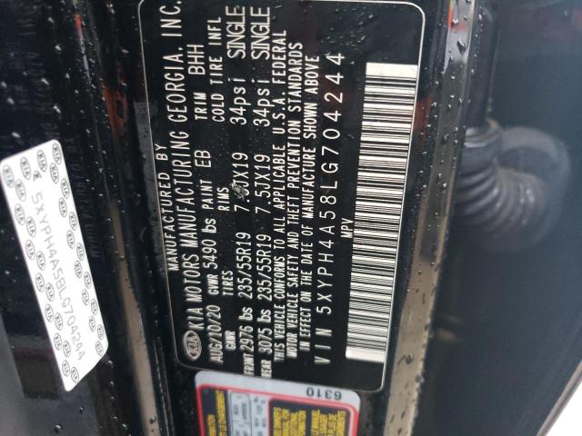 Photo 11 VIN: 5XYPH4A58LG704244 - KIA SORENTO EX 