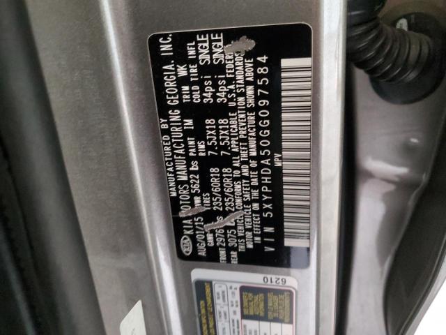 Photo 13 VIN: 5XYPHDA50GG097584 - KIA SORENTO 