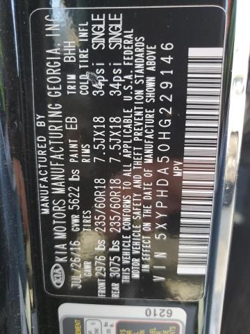 Photo 12 VIN: 5XYPHDA50HG229146 - KIA SORENTO EX 