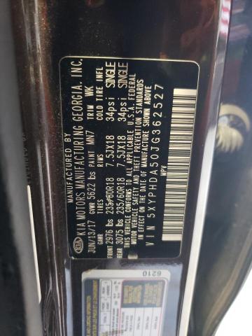 Photo 13 VIN: 5XYPHDA50JG362527 - KIA SORENTO EX 