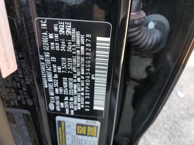 Photo 9 VIN: 5XYPHDA54GG182878 - KIA SORENTO EX 