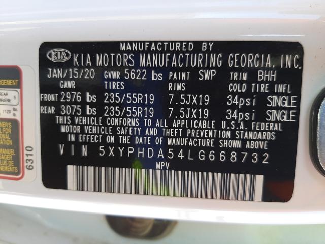 Photo 9 VIN: 5XYPHDA54LG668732 - KIA SORENTO EX 