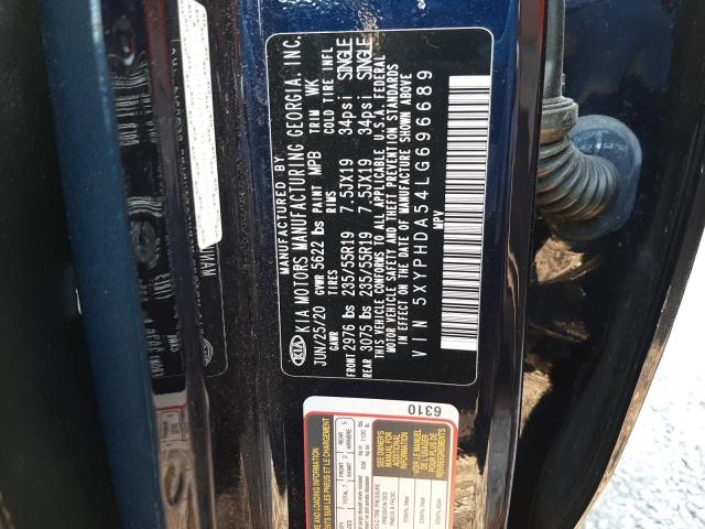 Photo 9 VIN: 5XYPHDA54LG696689 - KIA SORENTO EX 