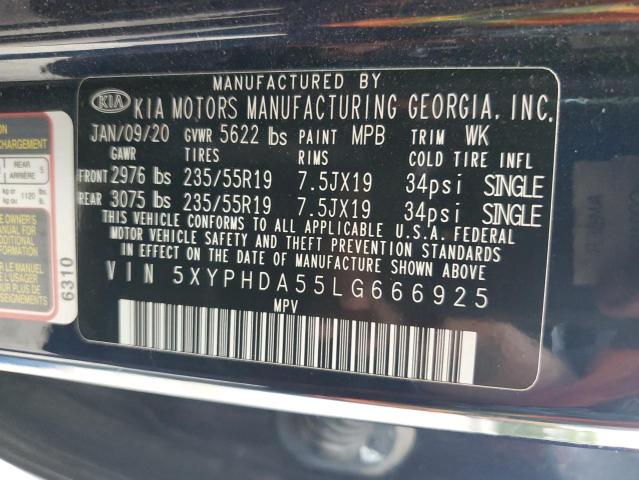 Photo 12 VIN: 5XYPHDA55LG666925 - KIA SORENTO EX 