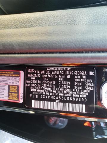 Photo 9 VIN: 5XYPHDA55LG689699 - KIA SORENTO EX 