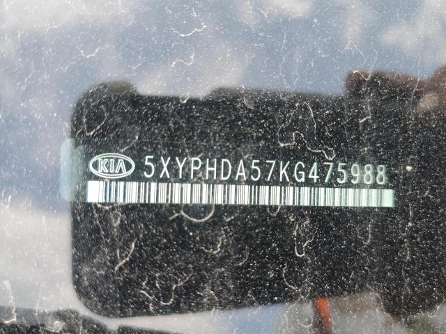 Photo 12 VIN: 5XYPHDA57KG475988 - KIA SORENTO 