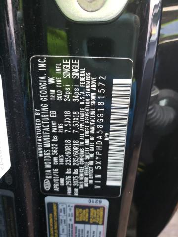 Photo 9 VIN: 5XYPHDA58GG181572 - KIA SORENTO EX 