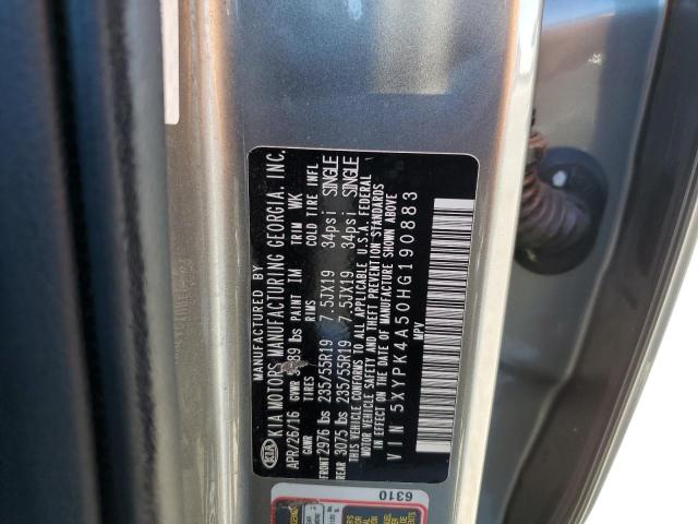 Photo 9 VIN: 5XYPK4A50HG190883 - KIA SORENTO SX 