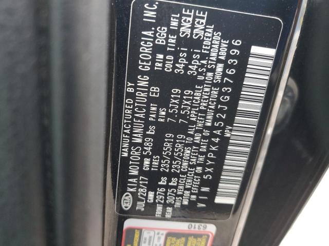 Photo 13 VIN: 5XYPK4A52JG376396 - KIA SORENTO 