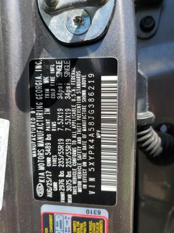 Photo 12 VIN: 5XYPK4A58JG386219 - KIA SORENTO 