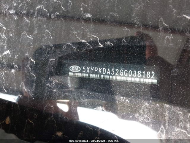 Photo 8 VIN: 5XYPKDA52GG038182 - KIA SORENTO 