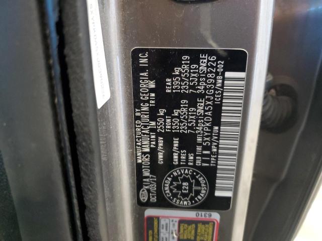 Photo 11 VIN: 5XYPKDA5XJG398226 - KIA SORENTO 